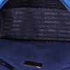 Prada Pattina Sottospalla shoulder bag in blue and dark blue two tones velvet - Detail D2 thumbnail