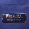 Prada Pattina Sottospalla shoulder bag in blue and dark blue two tones velvet - Detail D3 thumbnail