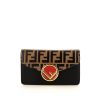 Pochette-ceinture Fendi en cuir monogram noir et marron et cuir noir - 360 thumbnail