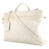 Fendi   briefcase  in white monogram canvas  and white leather - 00pp thumbnail