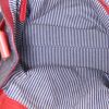 Fendi handbag in dark grey denim and red leather - Detail D2 thumbnail