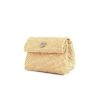Chanel pouch in beige quilted leather - 00pp thumbnail