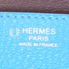 Borsa Hermes Birkin 30 cm in pelle Mysore tricolore blu Azteco viola Anemone e etoupe - Detail D3 thumbnail