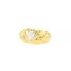 Bague époque années 90 Chaumet en or jaune et diamant de taille coeur de 1,80 carat - 00pp thumbnail