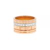 Boucheron Quatre Radiant Edition ring in pink gold,  white gold and diamonds - 00pp thumbnail