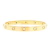 Bracelet Cartier Love 10 diamants en or jaune et diamants - 00pp thumbnail