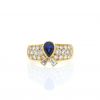 Van Cleef & Arpels 1990's ring in yellow gold,  diamonds and sapphire - 360 thumbnail