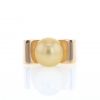 Vintage 1940's ring in pink gold and pearl - 360 thumbnail
