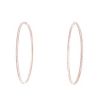 Vintage hoop earrings in pink gold and diamonds - 00pp thumbnail