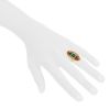 Bulgari 1970's ring in yellow gold, emerald and ruby and in diamonds - Detail D1 thumbnail