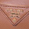 Bolso de mano Prada Double en cuero saffiano marrón - Detail D3 thumbnail