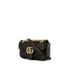 Gucci GG Marmont mini shoulder bag in black quilted leather - 00pp thumbnail