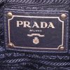 Bolso de mano Prada en lona negra y cuero negro - Detail D3 thumbnail