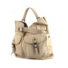 Burberry handbag in beige leather - 00pp thumbnail