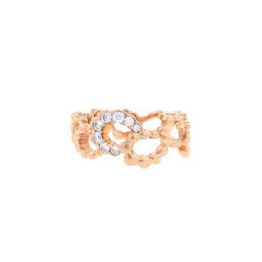 Anello Dior Milieu du Siècle in oro rosa e diamanti