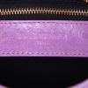 Sac bandoulière Balenciaga First en cuir violet - Detail D4 thumbnail