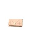 Borsa/pochette Dior Diorama Wallet on Chain in pelle martellata rosa polvere - 00pp thumbnail