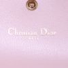 Dior Diorama Wallet on Chain handbag/clutch in powder pink grained leather - Detail D4 thumbnail