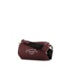 Dior polochon shoulder bag in burgundy grained leather - 00pp thumbnail