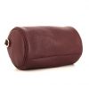 Dior polochon shoulder bag in burgundy grained leather - Detail D4 thumbnail