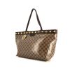 Gucci shopping bag in beige coated canvas and brown leather - 00pp thumbnail