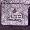 Shopping bag Gucci in tela cerata beige e pelle marrone - Detail D3 thumbnail