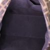 Sac cabas Fendi en toile siglée marron et cuir bleu - Detail D2 thumbnail