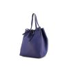 Shopping bag Céline Cabas Phantom in pelle martellata blu - 00pp thumbnail