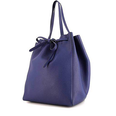 Cabas phantom leather handbag Celine Navy in Leather - 26166245