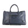 Balenciaga Work handbag in blue leather - 360 thumbnail