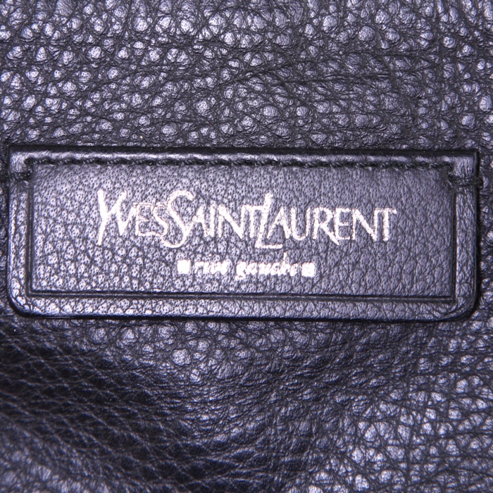 Sac à main Saint Laurent  Vintage en cuir noir - Detail D3