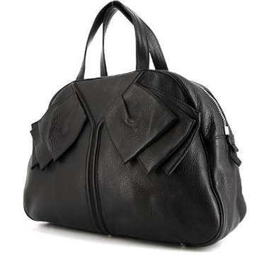 Bolso de mano Saint Laurent Vintage en cuero negro