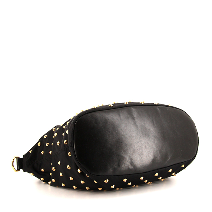 Borsa Givenchy Nightingale in pelle nera con decoro di borchie - Detail D5