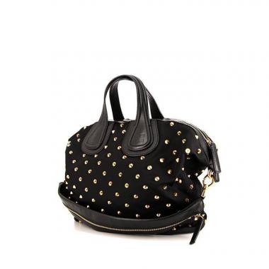 Bolso de mano Givenchy Nightingale en cuero negro