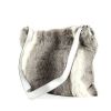 Shoulder bag in rabbit furr and silver leather - 00pp thumbnail