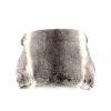 Shoulder bag in rabbit furr and silver leather - 360 Back thumbnail