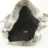 Shoulder bag in rabbit furr and silver leather - Detail D2 thumbnail