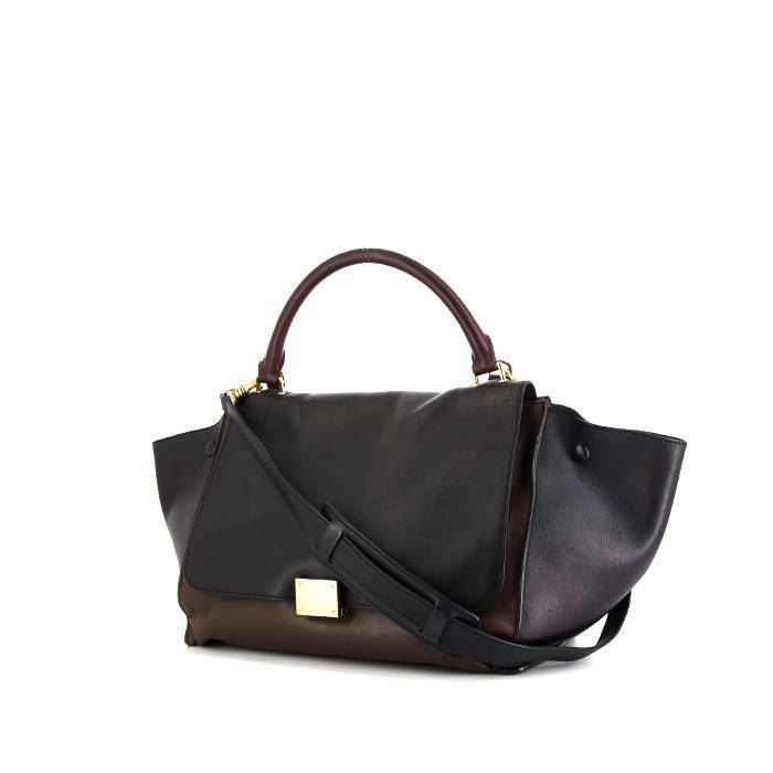 Pre-loved] Jil Sander Patent Leather Tote Bag - Burgundy