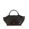 Celine  Trapeze medium model  handbag  in black, burgundy, blue and brown leather - 360 thumbnail