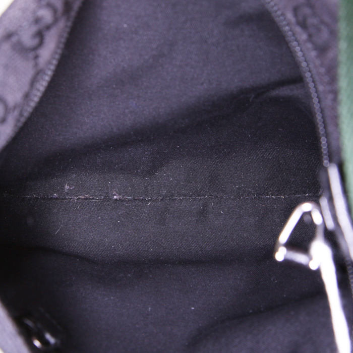 Bolso bandolera Gucci en lona negra - Detail D2