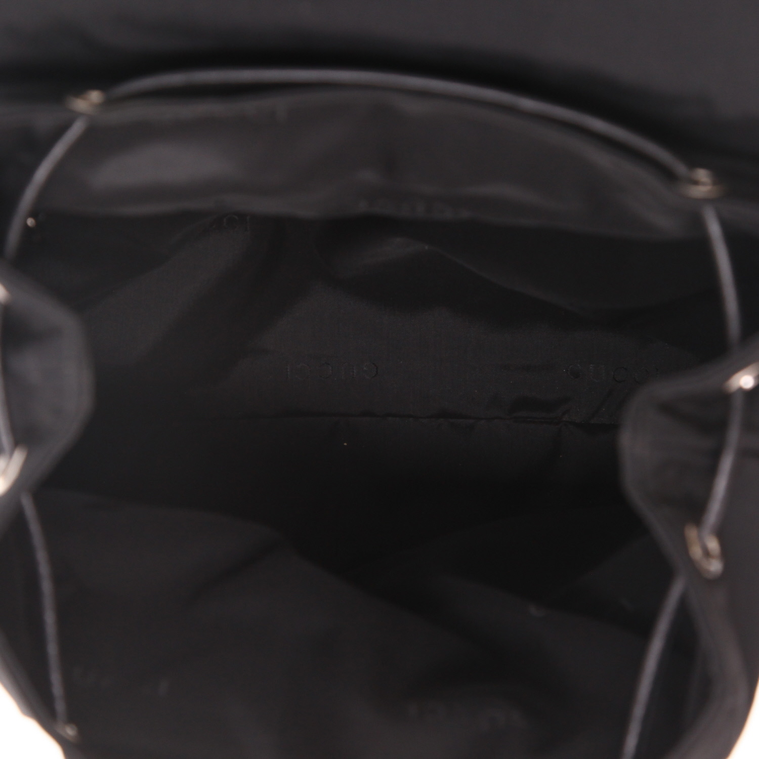 Gucci Gucci Vintage backpack in black canvas - Detail D3