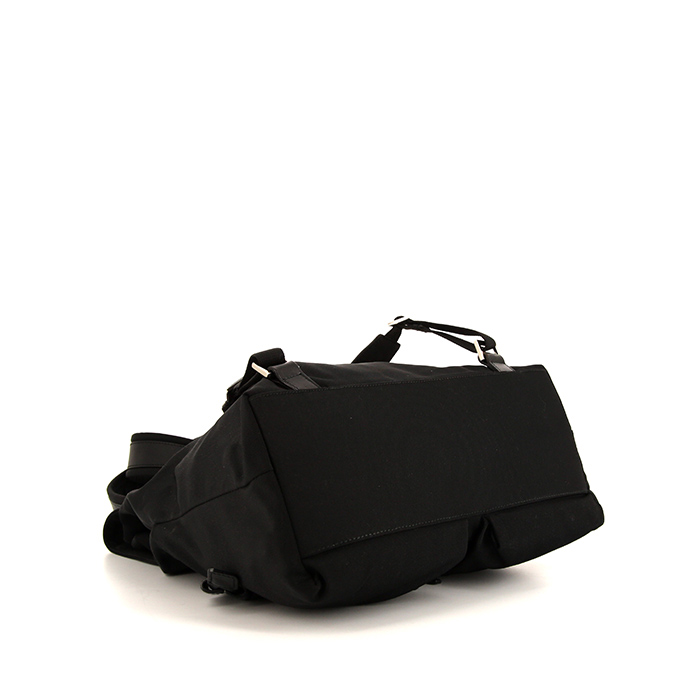 Mochila Gucci Gucci Vintage en lona negra - Detail D4