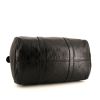 Gucci Boston handbag in black monogram leather - Detail D4 thumbnail