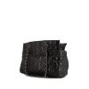 Chanel shopping bag in black patent quilted leather - 00pp thumbnail