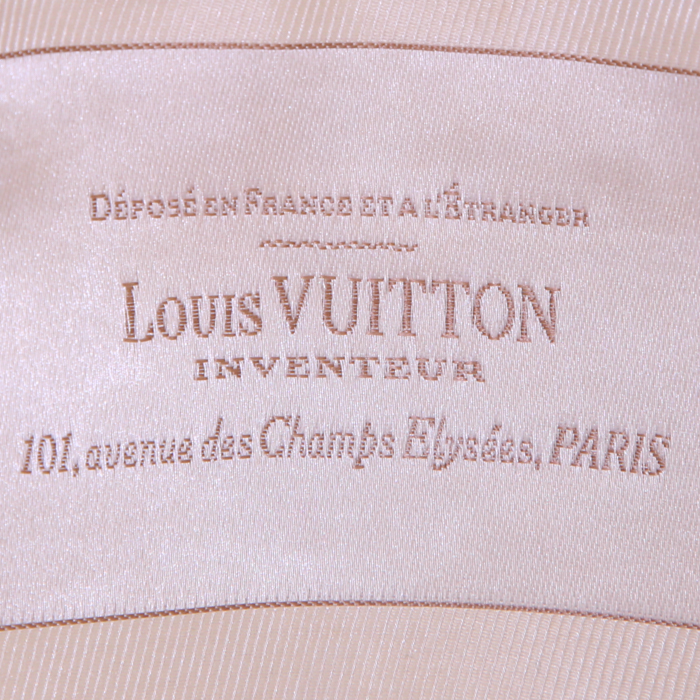 Louis Vuitton shopping bag in beige and white monogram canvas Idylle and white leather - Detail D3