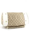 Louis Vuitton shopping bag in beige and white monogram canvas Idylle and white leather - Detail D4 thumbnail