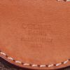 Celine weekend bag in brown "Triomphe" canvas and brown leather - Detail D3 thumbnail