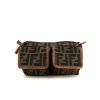 Fendi clutch-belt in brown monogram canvas and brown leather - 360 thumbnail