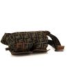 Fendi clutch-belt in brown monogram canvas and brown leather - Detail D4 thumbnail