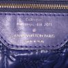 Bolso de mano Louis Vuitton Lockit  en lona Monogram azul oscuro y charol azul - Detail D3 thumbnail